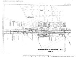 Plat Map of Spokane, Portland, and Seattle Railway Facilities at Bingen-White Salmon, Washington,...