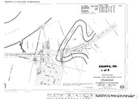 Plat Map of Spokane, Portland, and Seattle Railway Facilities at Knappa, Oregon, 1915