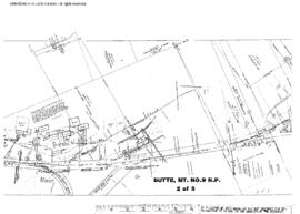 Plat Map of Northern Pacific Facilities at Butte, Montana, 1900