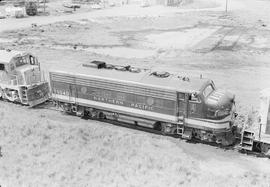 Northern Pacific diesel locomotive number 7004 at Auburn, Washington, in 1968.