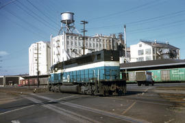 Great Northern Railway Company diesel locomotive 329 at Portland, Oregon in 1966.