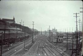 Railroad mainlines at south Seattle, Washington in 1927.