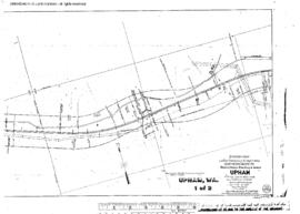 Plat Map of Northern Pacific Facilities at Upham, Washington, 1915