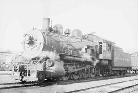 Northern Pacific steam locomotive 35 at Auburn, Washington, circa 1950.