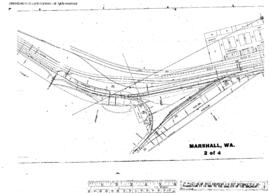 Plat Map of Northern Pacific Facilities at Marshall, Washington, undated