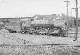 Northern Pacific steam locomotive 1655 at Tacoma, Washington, in 1953.