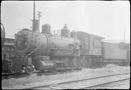 Northern Pacific steam locomotive 75 at St. Paul, Minnesota, in 1934.