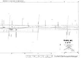 Plat Map of Great Northern Facilities at Cleiv, Montana, 1915