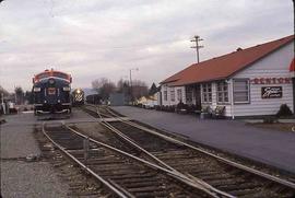 Burlington Northern Railroad/Spirit of Washington Dinner Train station at Renton, Washington, cir...