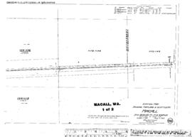 Plat Map of Spokane, Portland, and Seattle Railway Facilities at Macall, Washington, 1915