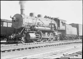 Northern Pacific steam locomotive 1634 at Livingston, Montana, in 1943.