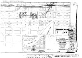 Plat Map of Northern Pacific Facilities at Tacoma, Washington, 1919