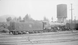 Chicago, Milwaukee, St. Paul & Pacific Railroad Company steam locomotive number 66, circa 1948.