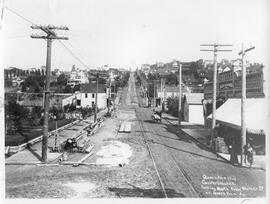 Seattle Municipal Railway Track, Seattle, Washington, circa 1902