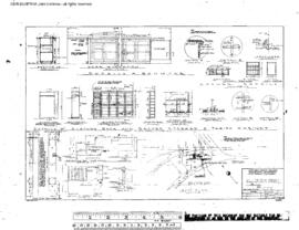 Northern Pacific Engineering Drawing, Freight House at Grandview, Washington, 1951