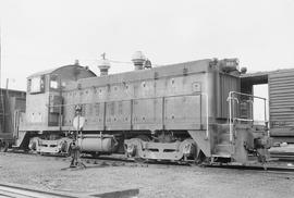 Burlington Northern diesel locomotive 169 at Vancouver, Washington in 1971.