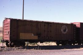 Northern Pacific car 207779 at Kahlotus, Washington, in 1986.