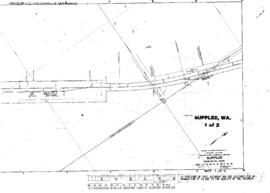 Plat Map of Great Northern Facilities at Supplee, Washington, 1926