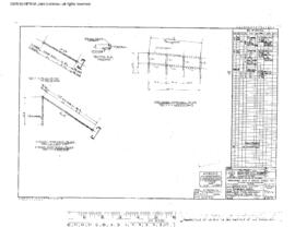 Great Northern Engineering Drawing, Diesel Service Building at Interbay, Washington, 1970
