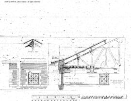 Northern Pacific Engineering Drawing, Depot at Helena, Montana, 1902