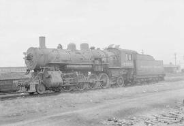 Northern Pacific steam locomotive 2503 at Glendive, Montana, in 1953.