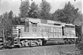 Chicago, Burlington and Quincy Railroad  diesel locomotive 961 at Tacoma, Washington, on April 15...