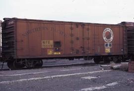 Western Fruit Express 41-foot, ice-refrigerator car 705176 at Pasco, Washington, in 1981.