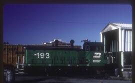 Burlington Northern 193 at Vancouver, British Columbia in 1990.