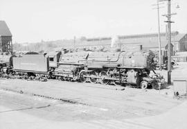 Northern Pacific steam locomotive 2611 at South Tacoma, Washington, in 1952.