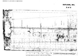 Plat Map of Northern Pacific Facilities at Outlook, Washington, 1907