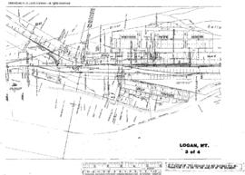 Plat Map of Northern Pacific Facilities at Logan, Montana, 1932