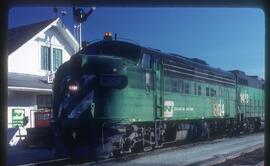 Burlington Northern 804 at Blaine, Washington in 1978.