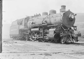 Northern Pacific steam locomotive 1906 at Tacoma, Washington, in 1950.