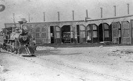 Canadian Pacific Railway steam locomotive 47, circa 1890.