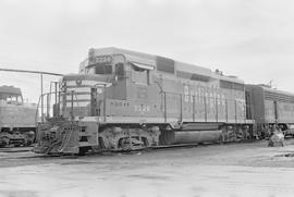 Burlington Northern diesel locomotive 2226 at Auburn, Washington in 1972.