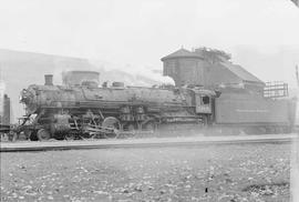 Northern Pacific steam locomotive 2607 at Missoula, Montana, in 1946.