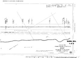 Plat Map of Spokane, Portland, and Seattle Railway Facilities at Burr, Washington, 1915