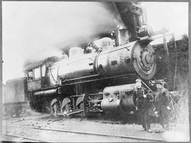 Northern Pacific steam locomotive 1213, circa 1905.