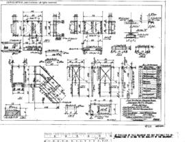 Northern Pacific Engineering Drawing, Sanding Tower - Ogle at Parkwater, Washington, 1957