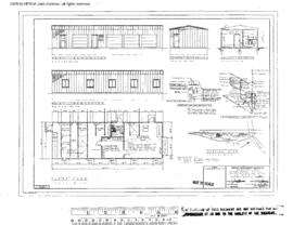 Great Northern Engineering Drawing, Signal Maintainer and Motor Car Building, 20 Foot X 60 Foot a...