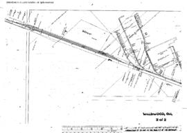 Plat Map of Oregon Electric Railroad Facilities at Weldwood, Oregon, 1946