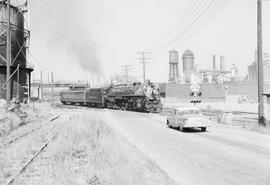 Northern Pacific steam locomotive number 2626 at Tacoma, Washington, in 1952.