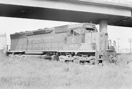 Burlington Northern diesel locomotive 6403 at Auburn, Washington in 1971.