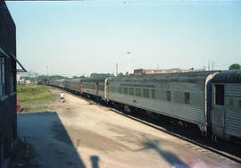 Norfolk & Western Railway passenger train at East Wayne, Indiana on July 25, 1986.