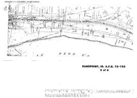 Plat Map of Burlington Northern Facilities at Sandpoint, Idaho, undated