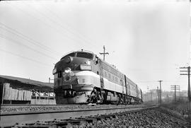 Amtrak diesel locomotive 6704C at Tacoma, Washington on March 10, 1970.