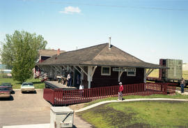 Northern Alberta Railways depot at Dawson Creek, British Columbia on May 27, 1990.