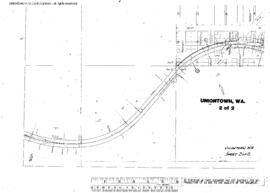 Plat Map of Northern Pacific Facilities at Uniontown, Washington, 1909