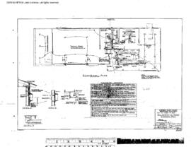 Northern Pacific Engineering Drawing, Depot at Gardiner, Montana, 1955