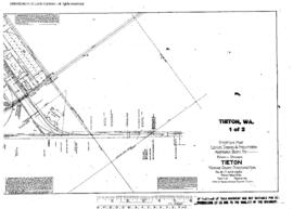 Plat Map of Northern Pacific Facilities at Tieton, Washington, 1918